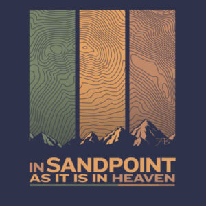 In Sandpoint as it is in Heaven - Youth Heavy Blend Hooded Sweatshirt Design