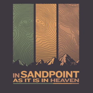 In Sandpoint as it is in Heaven - Unisex Sponge Fleece Full-Zip Hoodie Design