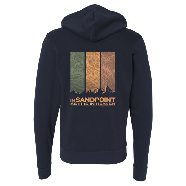 In Sandpoint as it is in Heaven - Unisex Sponge Fleece Full-Zip Hoodie Thumbnail