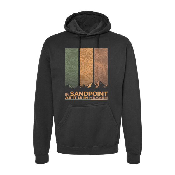 In Sandpoint as it is in Heaven - Unisex Fleece Hooded Sweatshirt Thumbnail